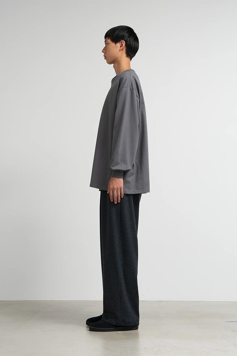 Graphpaper(グラフペーパー) Wool Smooth Flannel Easy Wide Pants ウールスムースフランネルイージーワイドパンツ GU263-40523B