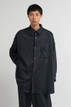 Graphpaper(グラフペーパー) Wool Smooth Flannel Oversized Regular Collar Shirt ウールスムースフランネルオーバーサイズレギュラーカラーシャツ GU263-50521B