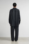 Graphpaper(グラフペーパー) Wool Smooth Flannel Oversized Regular Collar Shirt ウールスムースフランネルオーバーサイズレギュラーカラーシャツ GU263-50521B