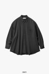 Graphpaper(グラフペーパー) Wool Smooth Flannel Oversized Regular Collar Shirt ウールスムースフランネルオーバーサイズレギュラーカラーシャツ GU263-50521B
