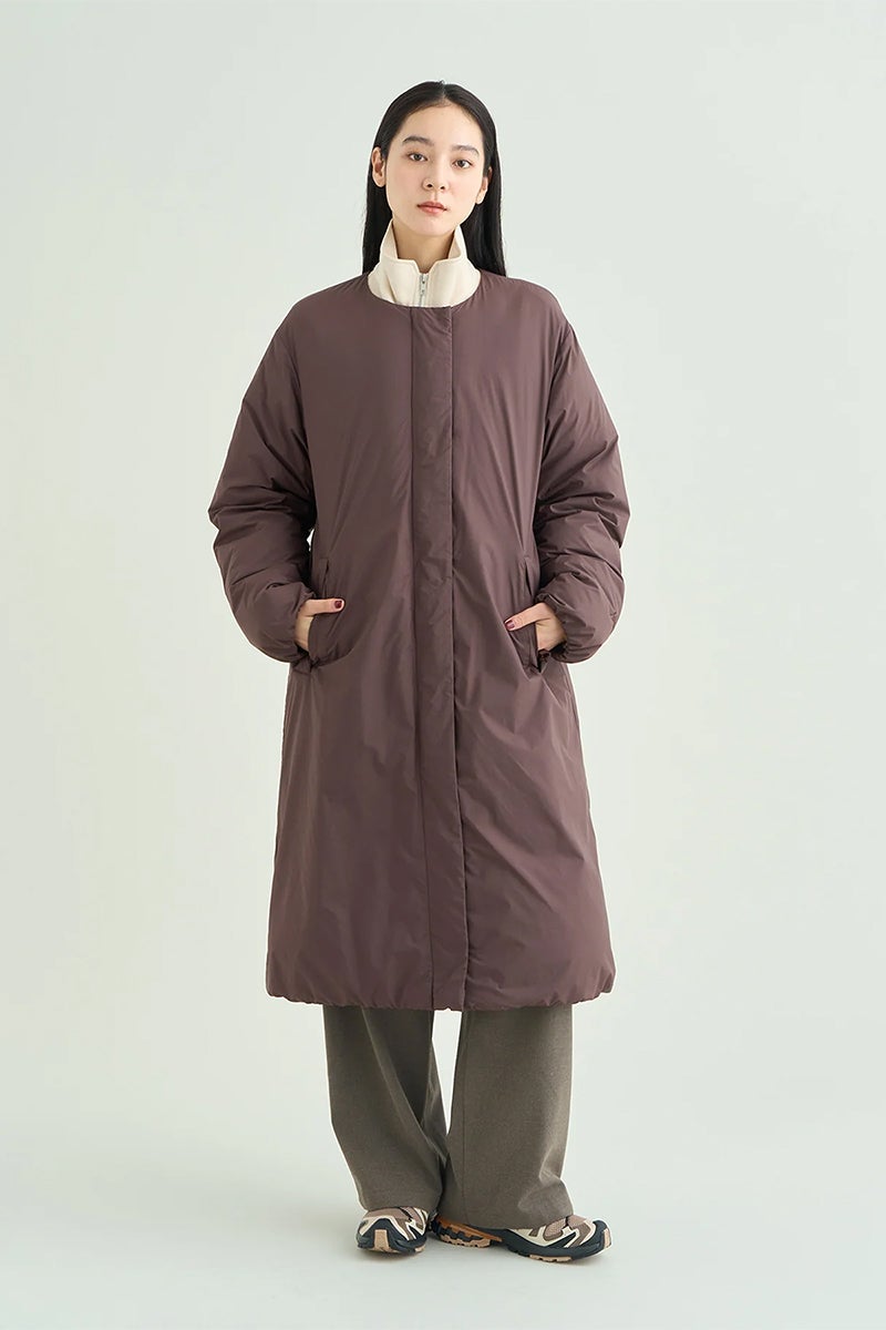 NANGA(ナンガ) NO COLLAR DOWN COAT ノーカラーダウンコート N2631-0D031B