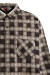 SAINT Mxxxxxx(セントマイケル) SM-MK1-0000-026_PRINT CHECK SHIRT_BLACK+GRAY プリントチェックシャツ