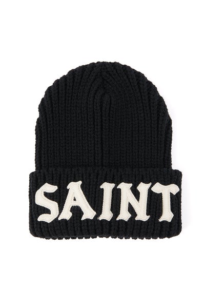 SAINT Mxxxxxx(セントマイケル) SM-MK1-0000-078_KNIT CAP_SAINT_BLACK ニットキャップ