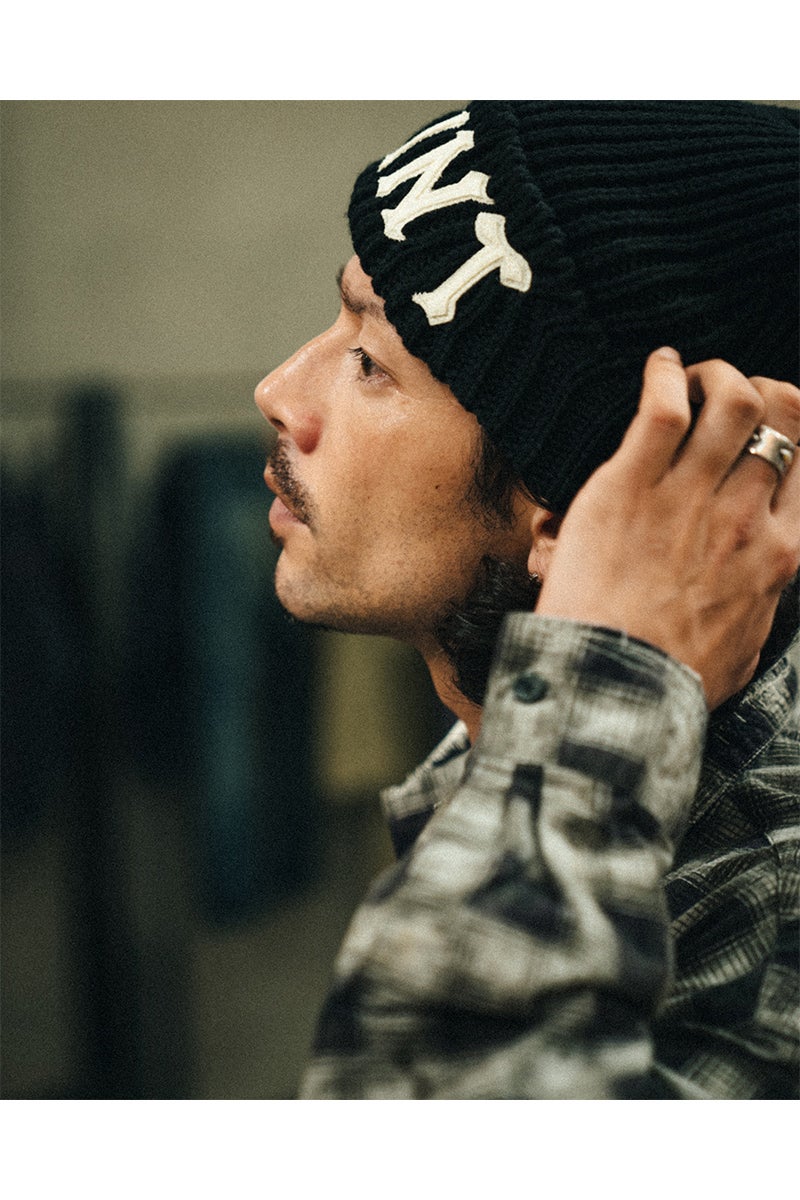 SAINT Mxxxxxx(セントマイケル) SM-MK1-0000-078_KNIT CAP_SAINT_BLACK ニットキャップ