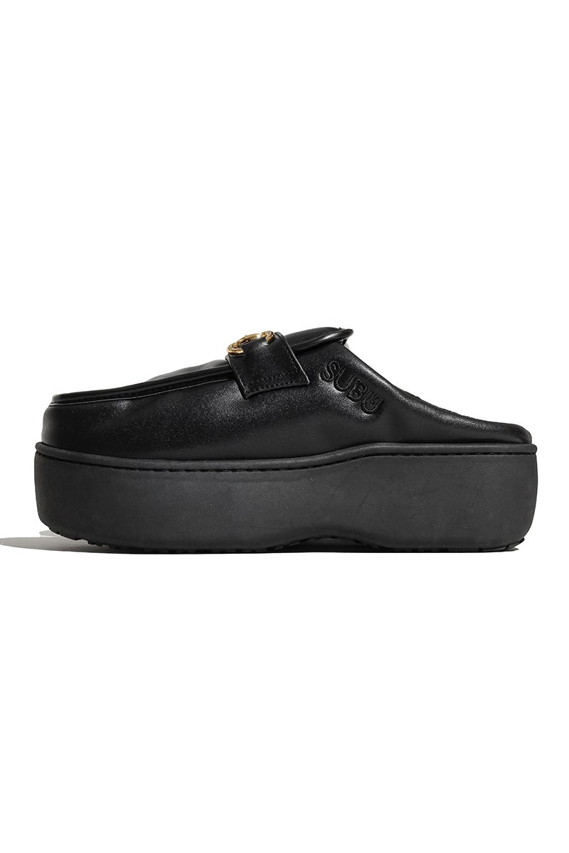 SUBU(スブ) SUBU DOTS Platform LOAFER Black スブドッツ プラットフォーム ローファー ブラック SC-50