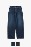 Graphpaper(グラフペーパー) Selvage Denim Two Tuck Pants -DARK FADE- セルヴィッチデニム ツータックパンツ ダークフェード GU263-40061DB
