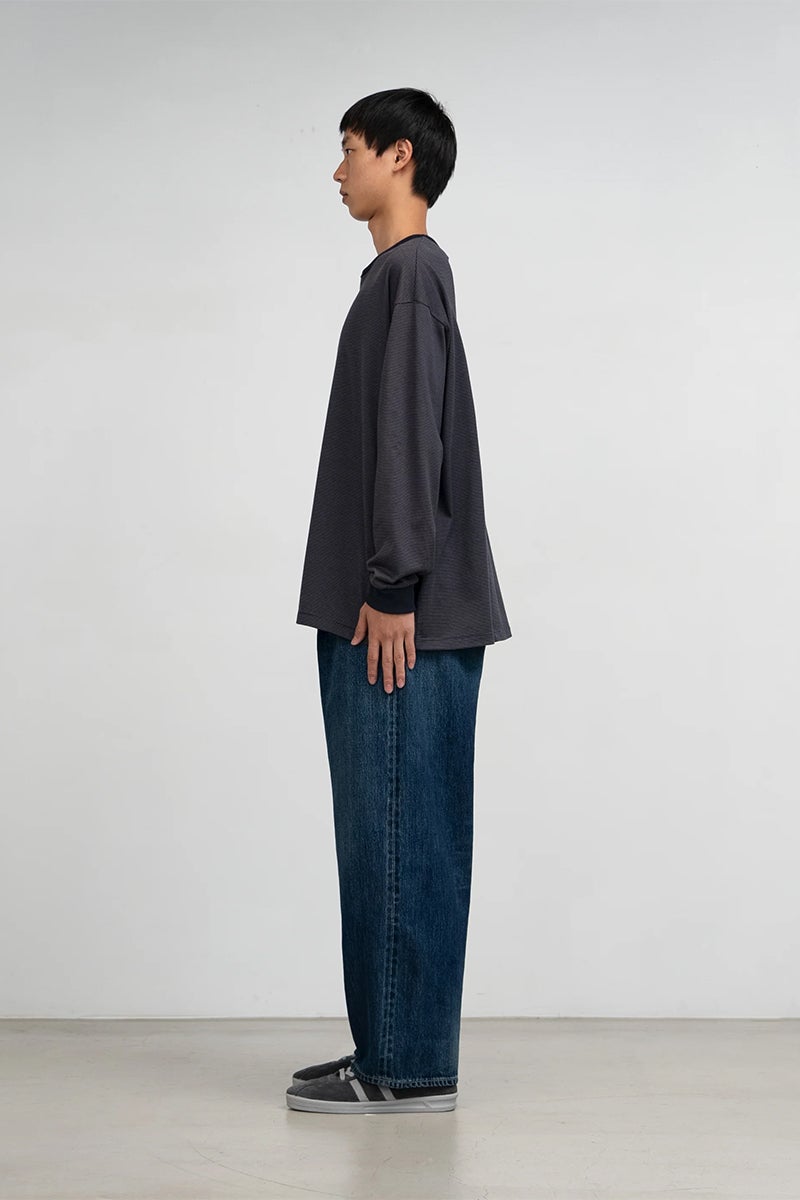 Graphpaper(グラフペーパー) Selvage Denim Two Tuck Pants -DARK FADE- セルヴィッチデニム ツータックパンツ ダークフェード GU263-40061DB