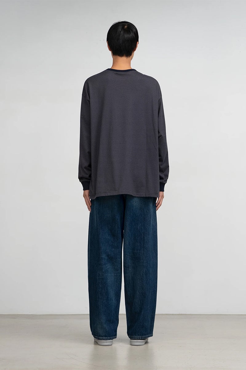 Graphpaper(グラフペーパー) Selvage Denim Two Tuck Pants -DARK FADE- セルヴィッチデニム ツータックパンツ ダークフェード GU263-40061DB