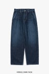 Graphpaper(グラフペーパー) Selvage Denim Two Tuck Pants -DARK FADE- セルヴィッチデニム ツータックパンツ ダークフェード GU263-40061DB