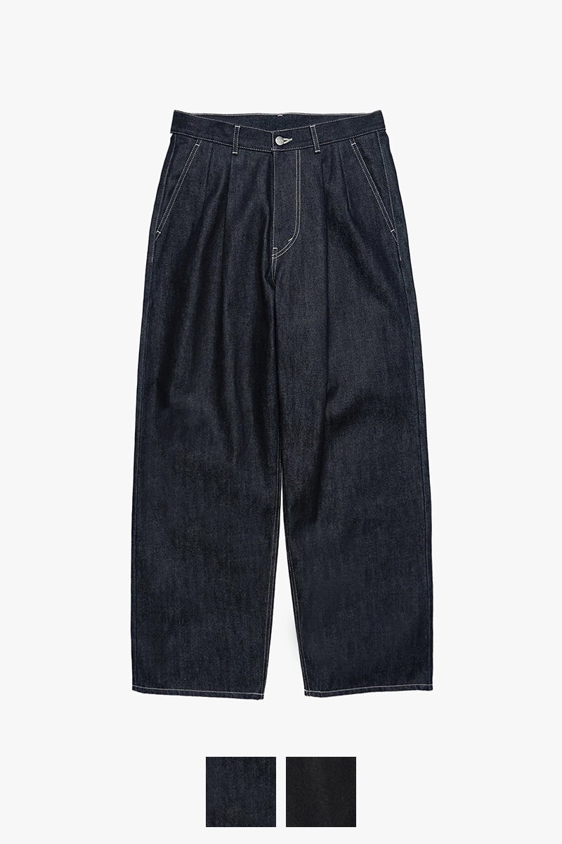 Graphpaper(グラフペーパー) Selvage Denim Two Tuck Pants セルヴィッチデニム ツータックパンツ GU263-40061RB