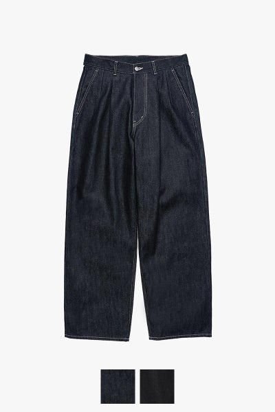 Graphpaper(グラフペーパー) Selvage Denim Two Tuck Pants セルヴィッチデニム ツータックパンツ GU263-40061RB