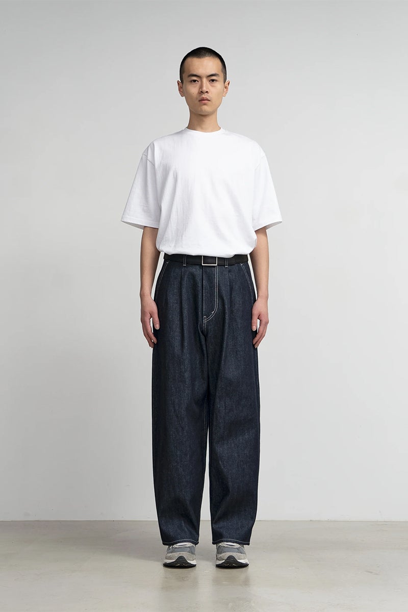 Graphpaper(グラフペーパー) Selvage Denim Two Tuck Pants セルヴィッチデニム ツータックパンツ GU263-40061RB
