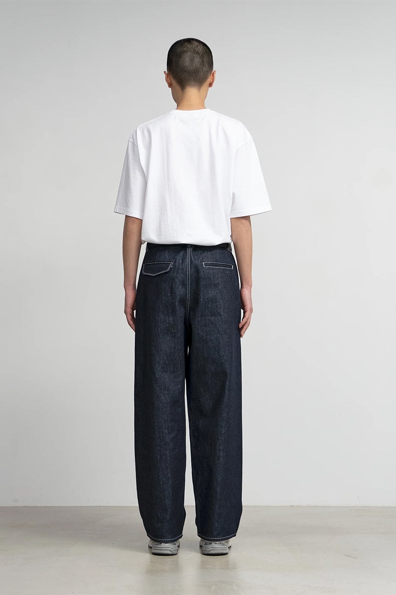 Graphpaper(グラフペーパー) Selvage Denim Two Tuck Pants セルヴィッチデニム ツータックパンツ GU263-40061RB