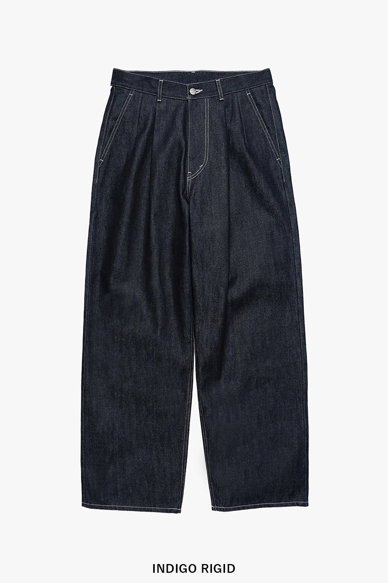 Graphpaper(グラフペーパー) Selvage Denim Two Tuck Pants セルヴィッチデニム ツータックパンツ GU263-40061RB