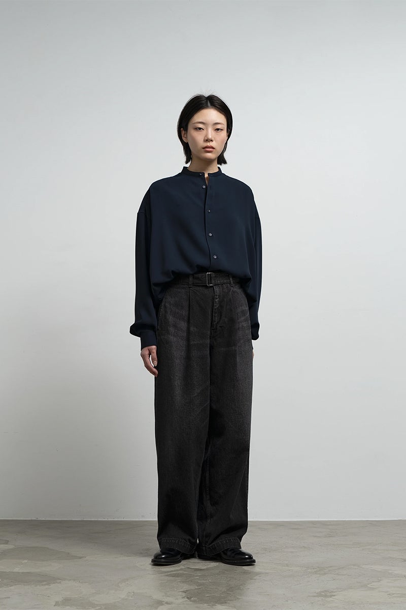 Graphpaper(グラフペーパー) Selvage Denim Belted Pants -DARK FADE- セルヴィッチデニム ベルトパンツ ダークフェード GU263-40061DB