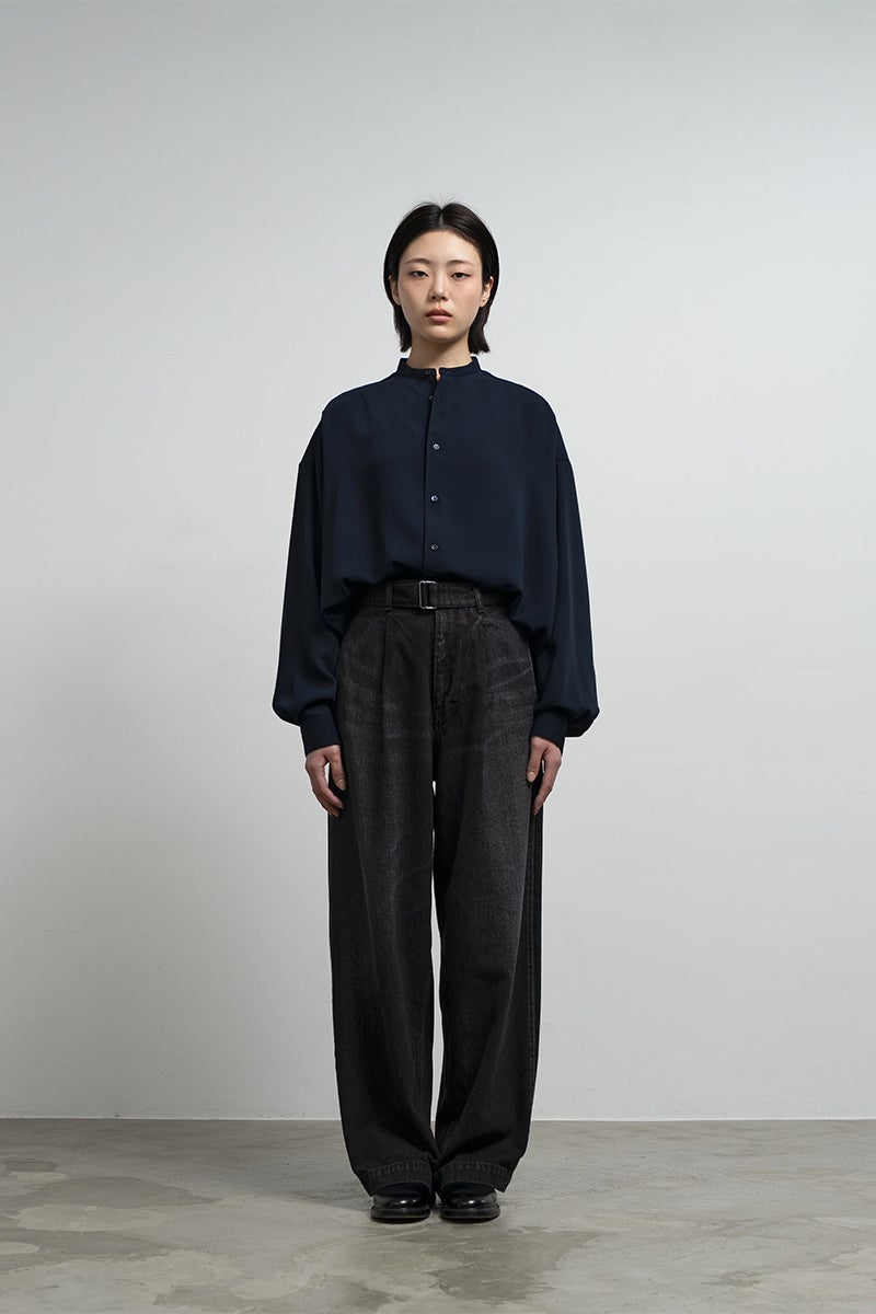 Graphpaper(グラフペーパー) Selvage Denim Belted Pants -DARK FADE- セルヴィッチデニム ベルトパンツ ダークフェード GU263-40061DB
