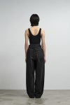 Graphpaper(グラフペーパー) Selvage Denim Belted Pants -DARK FADE- セルヴィッチデニム ベルトパンツ ダークフェード GU263-40061DB
