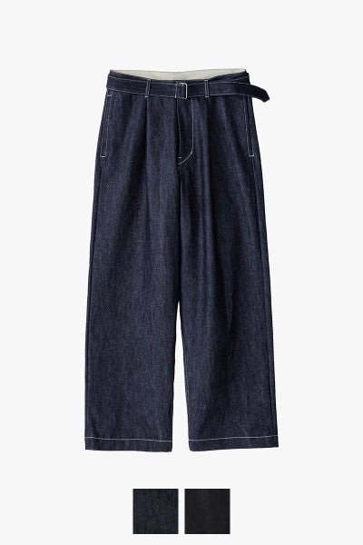 Graphpaper(グラフペーパー) Selvage Denim Belted Pants セルヴィッチデニム ベルトパンツ GU263-40063RB