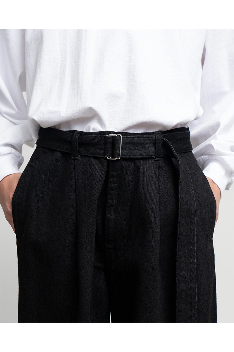 Graphpaper(グラフペーパー) Selvage Denim Belted Pants セルヴィッチデニム ベルトパンツ GU263-40063RB