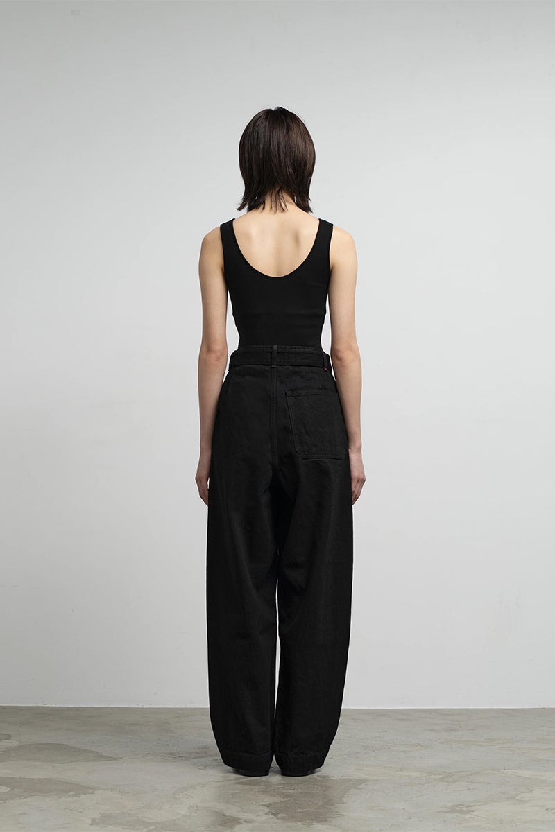 Graphpaper(グラフペーパー) Selvage Denim Belted Pants セルヴィッチデニム ベルトパンツ GU263-40063RB