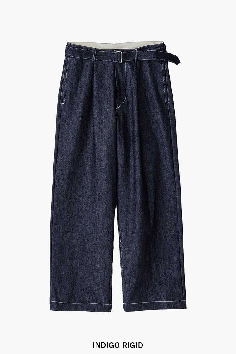 Graphpaper(グラフペーパー) Selvage Denim Belted Pants セルヴィッチデニム ベルトパンツ GU263-40063RB