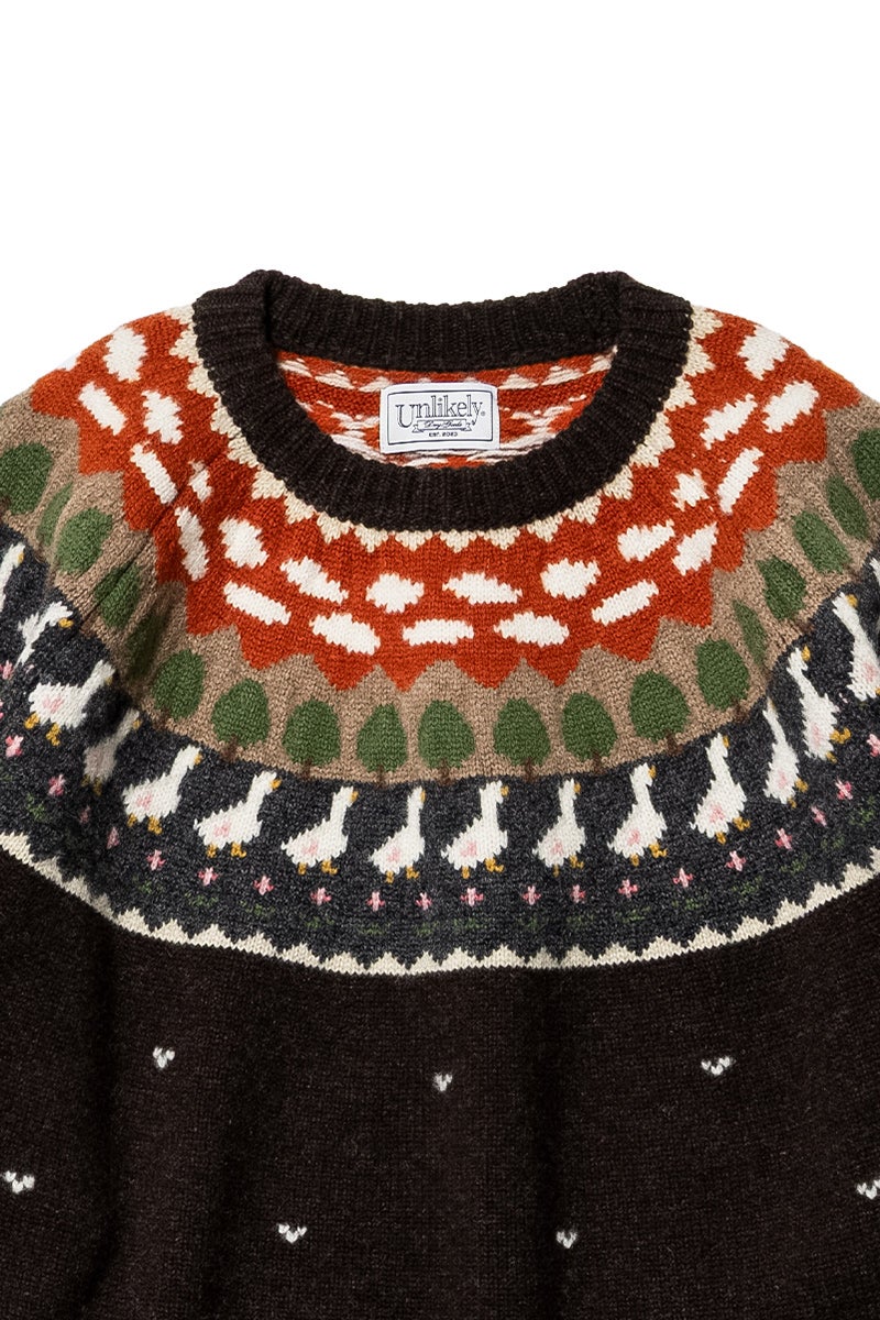 Unlikely(アンライクリー) Fair Isle "Duck" フェアアイル ダック U26F-15-0001