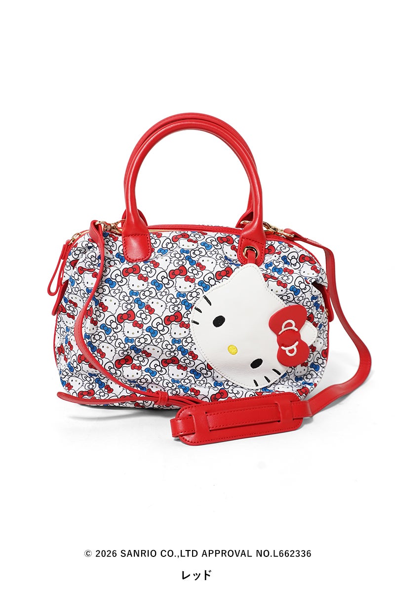 SAN HIDEAKI MIHARA(サンヒデアキミハラ) HELLO KITTY × ALLURE KITTY(M) ハローキティーアリュールキティー(M) ボストンバッグ ショルダーバッグ TRTM-001-KT