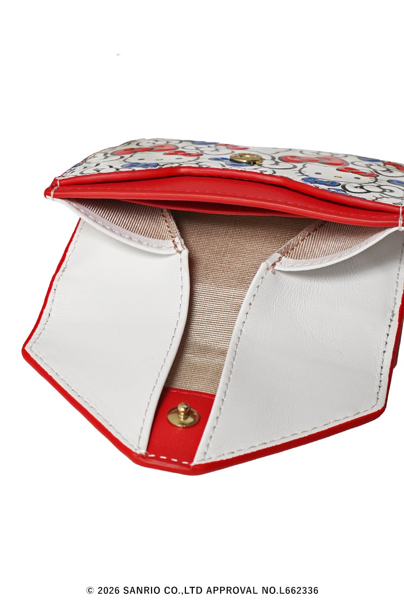 SAN HIDEAKI MIHARA(サンヒデアキミハラ) HELLO KITTY × メール型三つ折り財布 ハローキティー SMO-001-KT