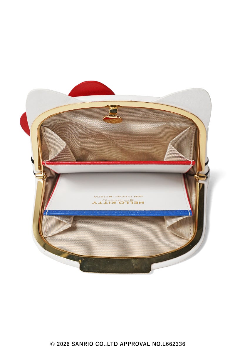 SAN HIDEAKI MIHARA(サンヒデアキミハラ) HELLO KITTY × がま口財布 ver.Face型 ハローキティー GM-002-KT