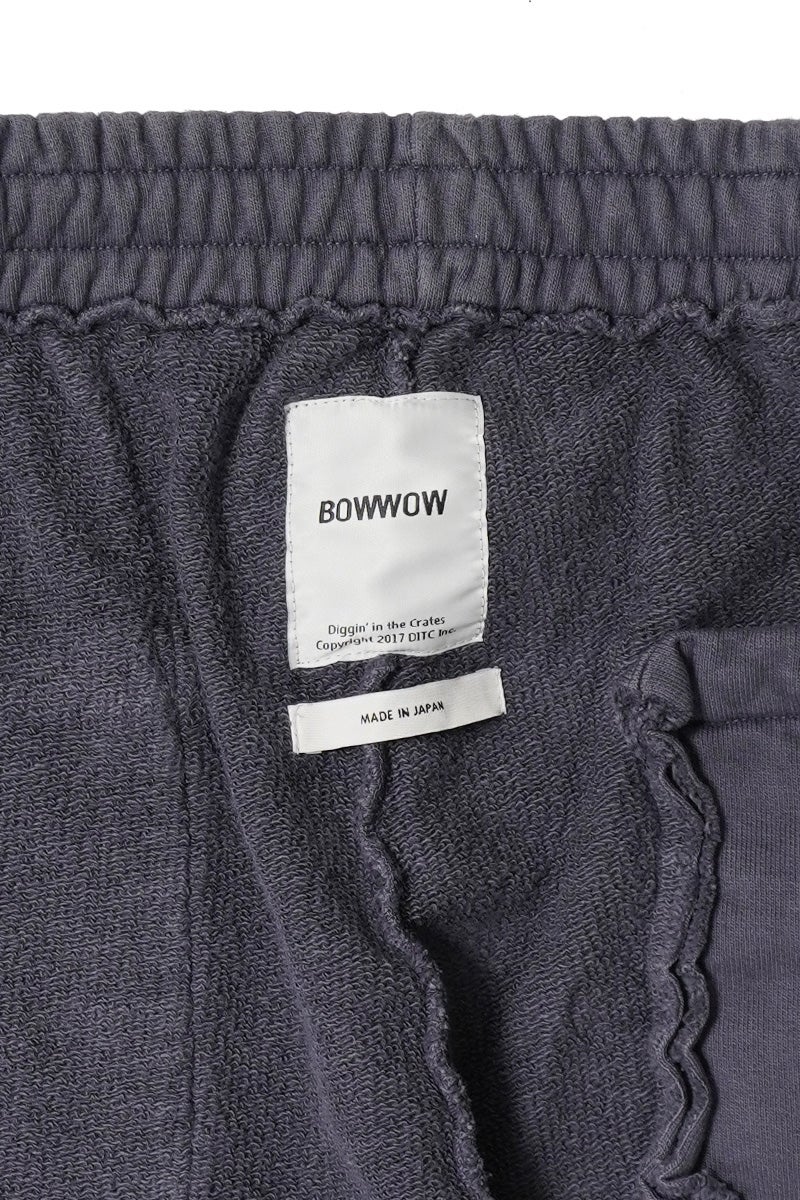 BOWWOW(バウワウ) WEATHERED SWEAT PANTS - EGGPLANT ウェザードスウェットパンツ エイジド BW261-DJSP
