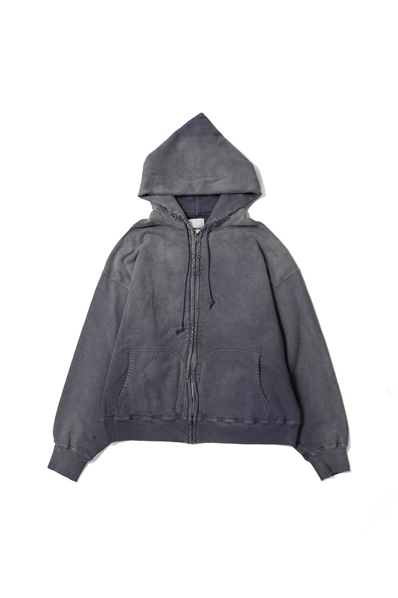 BOWWOW(バウワウ) WEATHERED ZIP HOODIE ウェザードジップフーディー BWU-WZH