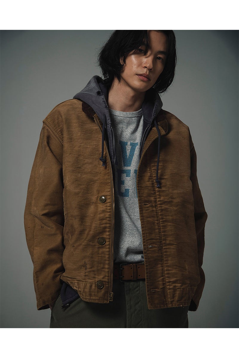BOWWOW(バウワウ) WEATHERED ZIP HOODIE ウェザードジップフーディー BWU-WZH