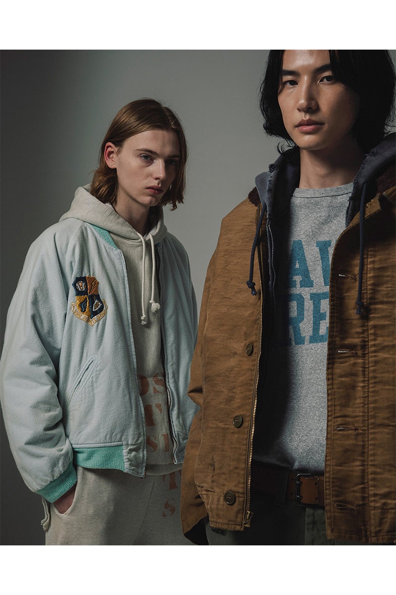 BOWWOW(バウワウ) WEATHERED ZIP HOODIE ウェザードジップフーディー BWU-WZH