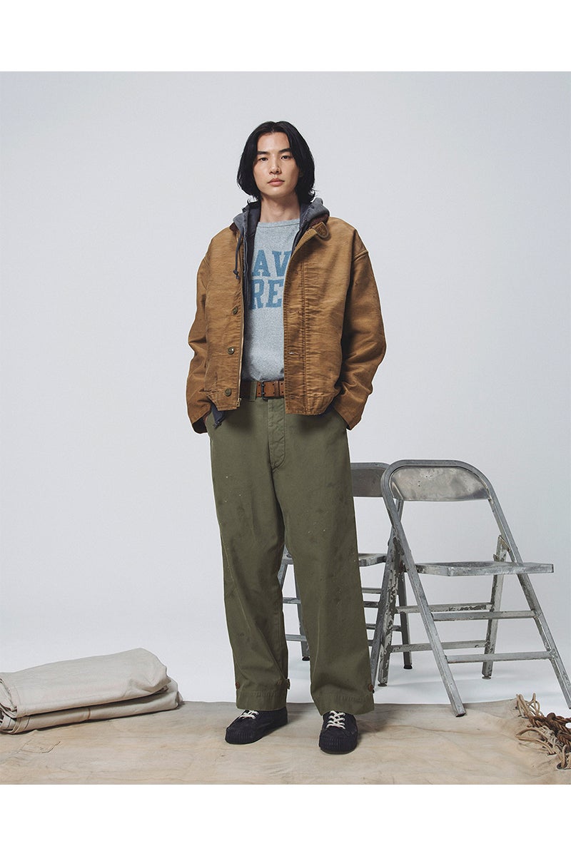 BOWWOW(バウワウ) WEATHERED ZIP HOODIE ウェザードジップフーディー BWU-WZH