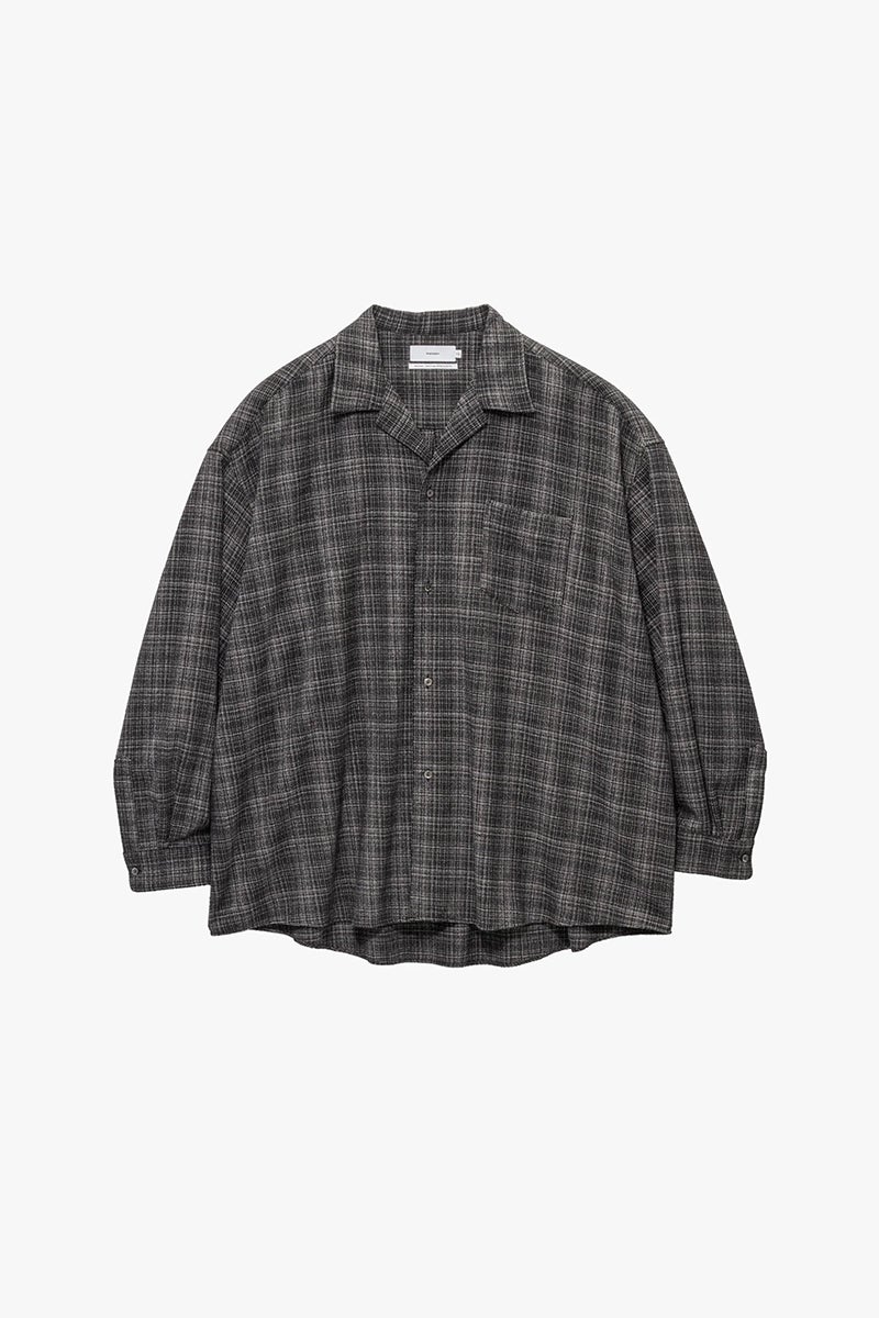 Graphpaper(グラフペーパー) Extra Fine Wool Lawn L/S Sleeping Shirt エクストラファインウールローン長袖スリーピングシャツ GM263-50331