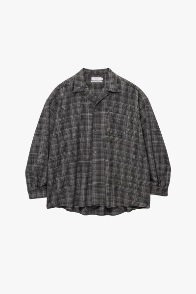 Graphpaper(グラフペーパー) Extra Fine Wool Lawn L/S Sleeping Shirt エクストラファインウールローン長袖スリーピングシャツ GM263-50331