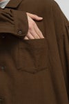 Graphpaper(グラフペーパー) Extra Fine Wool Lawn L/S Sleeping Shirt エクストラファインウールローン長袖スリーピングシャツ GM263-50331
