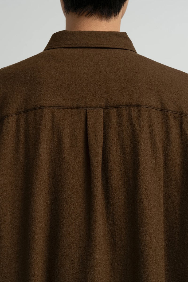 Graphpaper(グラフペーパー) Extra Fine Wool Lawn L/S Sleeping Shirt エクストラファインウールローン長袖スリーピングシャツ GM263-50331