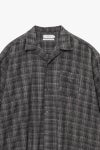Graphpaper(グラフペーパー) Extra Fine Wool Lawn L/S Sleeping Shirt エクストラファインウールローン長袖スリーピングシャツ GM263-50331