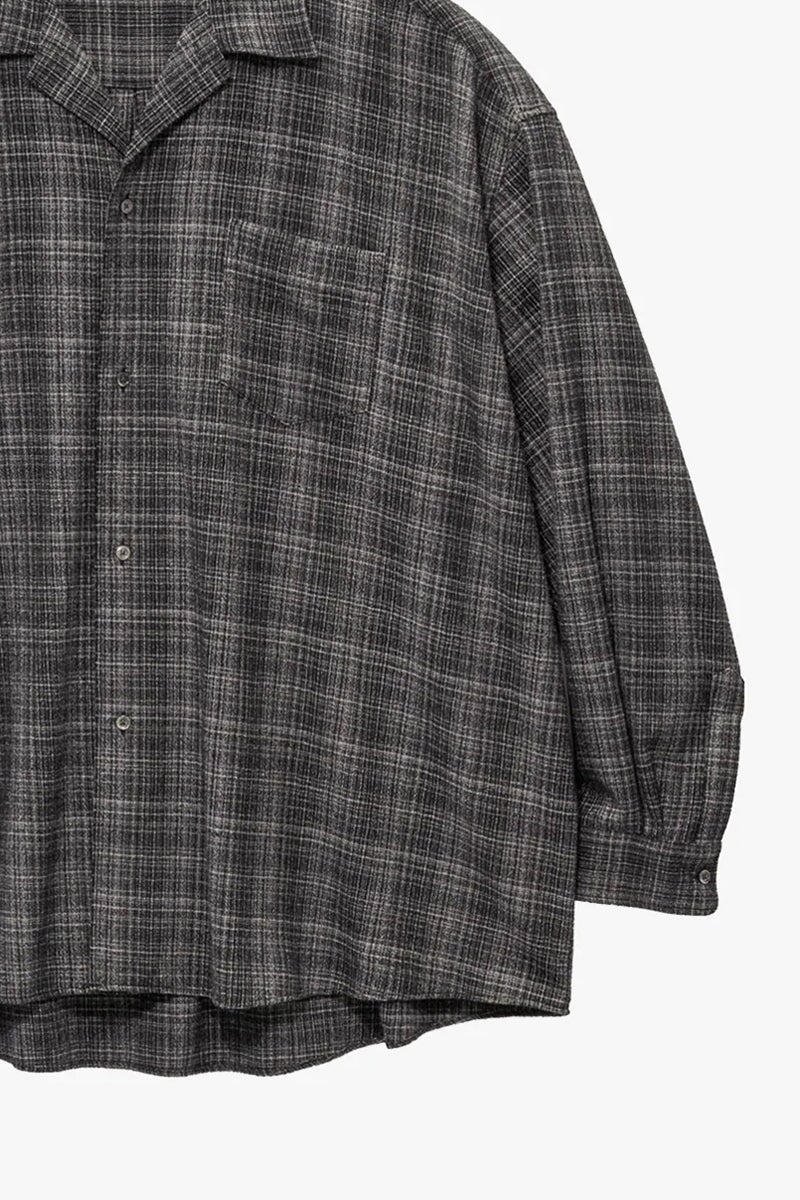 Graphpaper(グラフペーパー) Extra Fine Wool Lawn L/S Sleeping Shirt エクストラファインウールローン長袖スリーピングシャツ GM263-50331