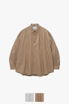 Graphpaper(グラフペーパー) SIDOGRAS Brown Stripe L/S Oversized Regular Collar Shirt シドグラスブラウンストライプ長袖オーバーサイズレギュラーカラーシャツ GM263-50345