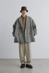 Graphpaper(グラフペーパー) SIDOGRAS Brown Stripe L/S Oversized Regular Collar Shirt シドグラスブラウンストライプ長袖オーバーサイズレギュラーカラーシャツ GM263-50345