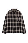 SAINT Mxxxxxx(セントマイケル) SM-MK1-0000-027_RAYON SHIRT_CHECK_BLACK+GRAY レーヨンチェックシャツ