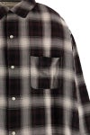 SAINT Mxxxxxx(セントマイケル) SM-MK1-0000-027_RAYON SHIRT_CHECK_BLACK+GRAY レーヨンチェックシャツ