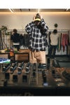 SAINT Mxxxxxx(セントマイケル) SM-MK1-0000-027_RAYON SHIRT_CHECK_BLACK+GRAY レーヨンチェックシャツ
