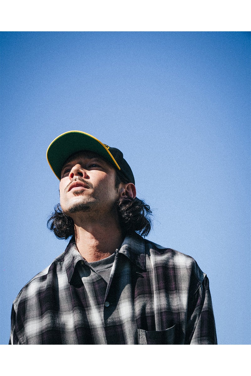 SAINT Mxxxxxx(セントマイケル) SM-MK1-0000-027_RAYON SHIRT_CHECK_BLACK+GRAY レーヨンチェックシャツ
