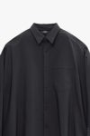 Graphpaper(グラフペーパー) DESCENTE for Graphpaper L/S Oversized Regular Collar Shirt デサント グラフペーパー ロングスリーブオーバーサイズレギュラーカラーシャツ DU263-50001