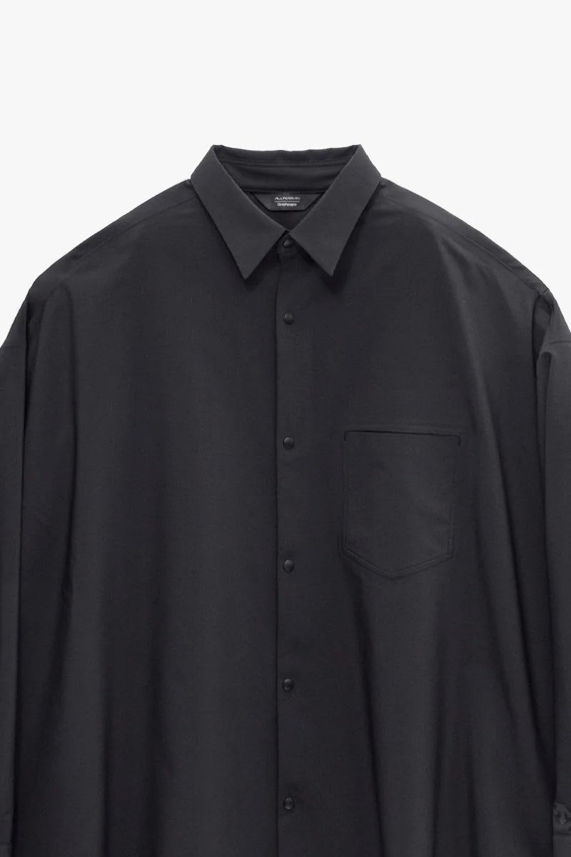 Graphpaper(グラフペーパー) DESCENTE for Graphpaper L/S Oversized Regular Collar Shirt デサント グラフペーパー ロングスリーブオーバーサイズレギュラーカラーシャツ DU263-50001