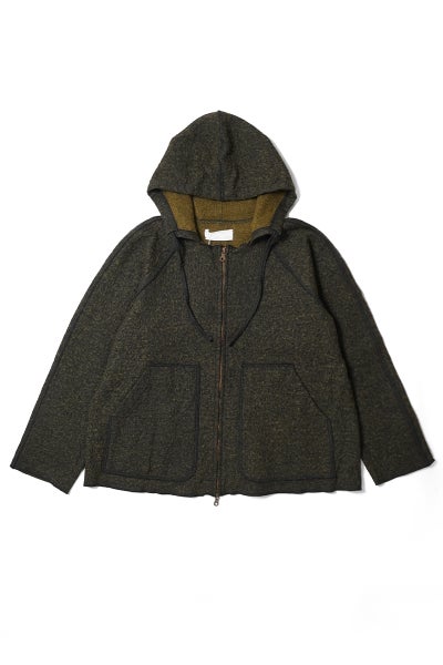 kengo(ケンゴ) cotton wool bokomoko zip-up hooded jacket コットンウール ボコモコ ジップアップフードジャケット K26FW-JK1