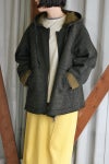 kengo(ケンゴ) cotton wool bokomoko zip-up hooded jacket コットンウール ボコモコ ジップアップフードジャケット K26FW-JK1